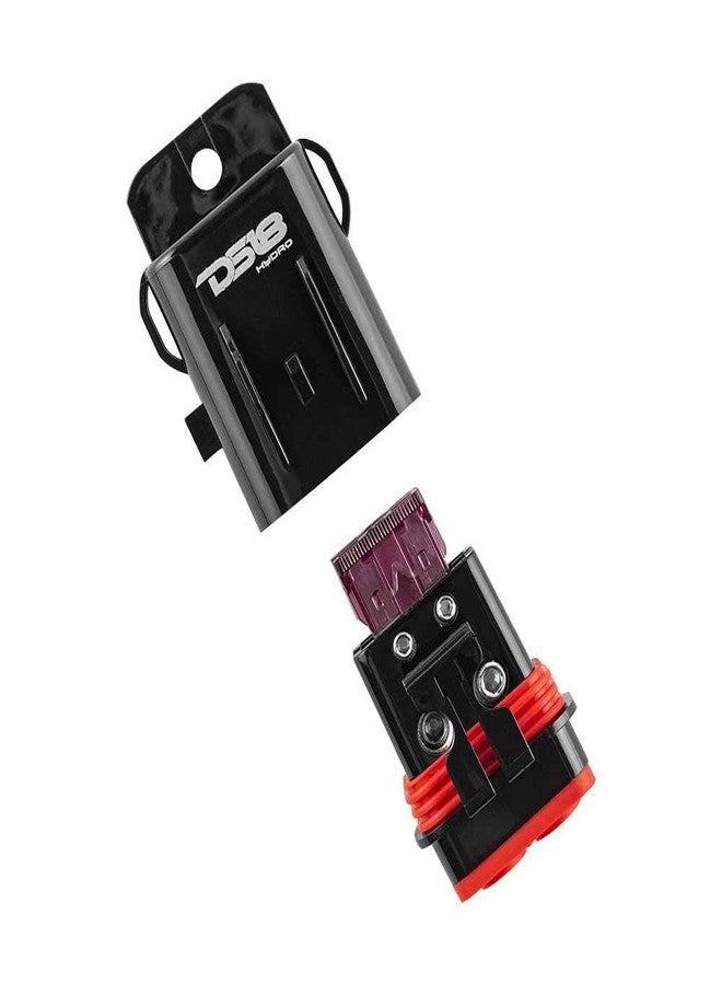 دي أس18 حامل فيوز بحري DS18 New Hydro MFH8 - 8 AWG، مقاوم للماء، غلاف سيليكون أحمر، ملحقات نحاسية مرفقة - Image 5